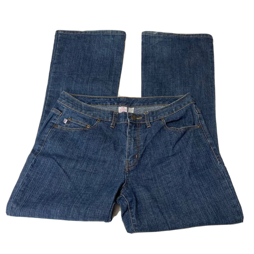 Bobbie Brooks Women's Jeans Size 12 Denim Pants Wide Legs Mid Rise 5 Pockets